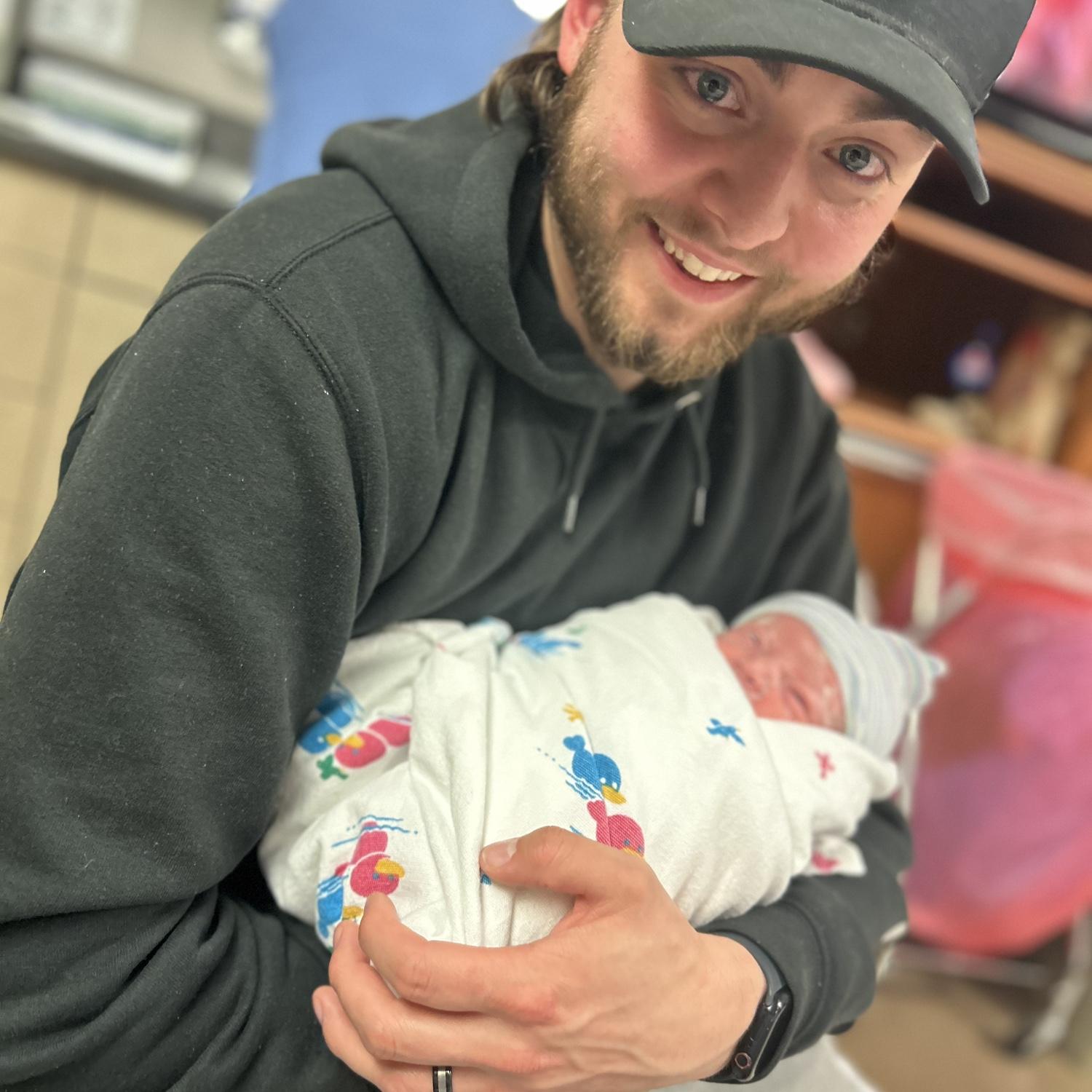 Holding our baby girl for the first time!❤️