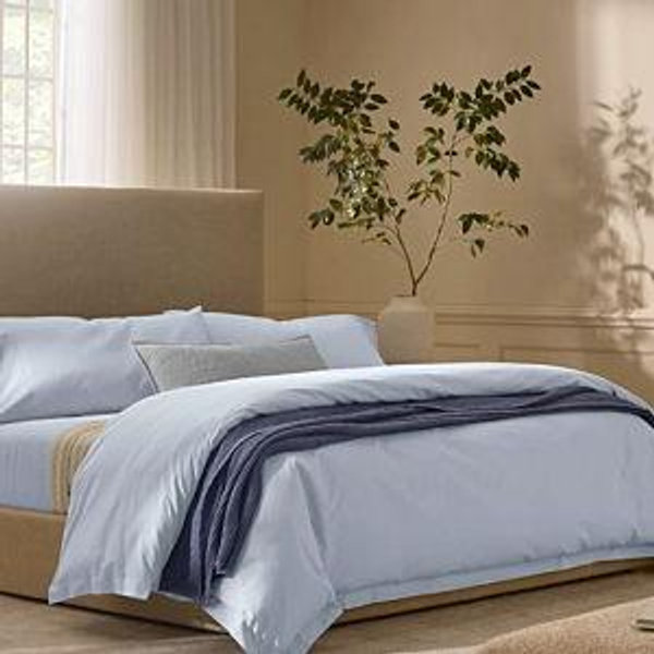 Boll & Branch Signature Hemmed Sheet Set - Blue - Queen