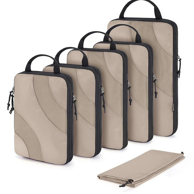 BAGSMART Compression Packing Cubes, 6 Set/4 Set/2 Set Travel Packing Cubes for Carry on Suitcases, Compression Suitcase Organizers Bag Set & Travel Cubes for Luggage, Lightweight Packing Organizers
