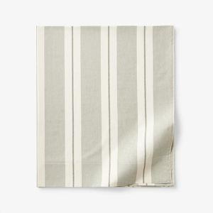 Wide Stripe Yarn-Dyed Percale Flat Sheet | The Company Store