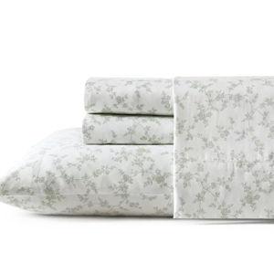 CLOSEOUT! Laura Ashley 300 Thread Count Cotton Sateen Sheet Sets - Macy's