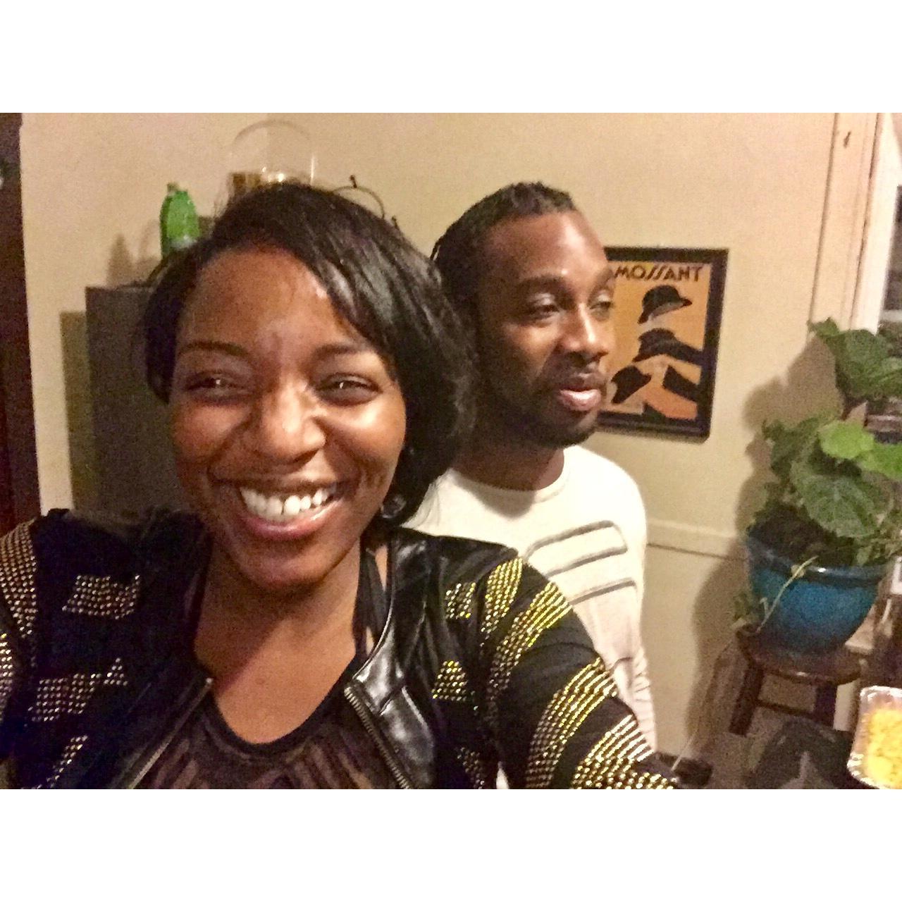Our first NYE Party together. I’m the silly one lol