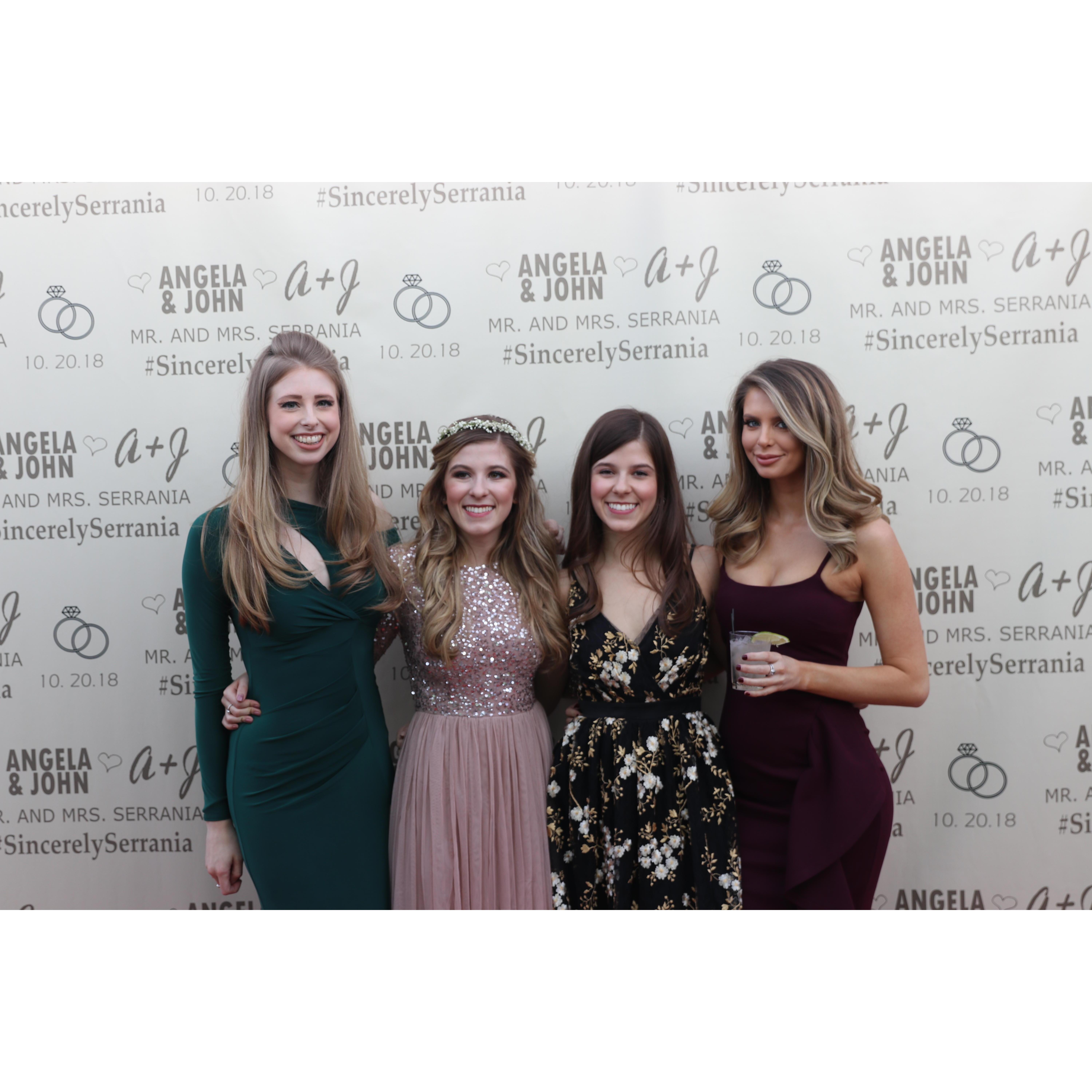 Cousins; Christine Riccio, Caroline Springhorn, Holly Springhorn and Olivia Riccio