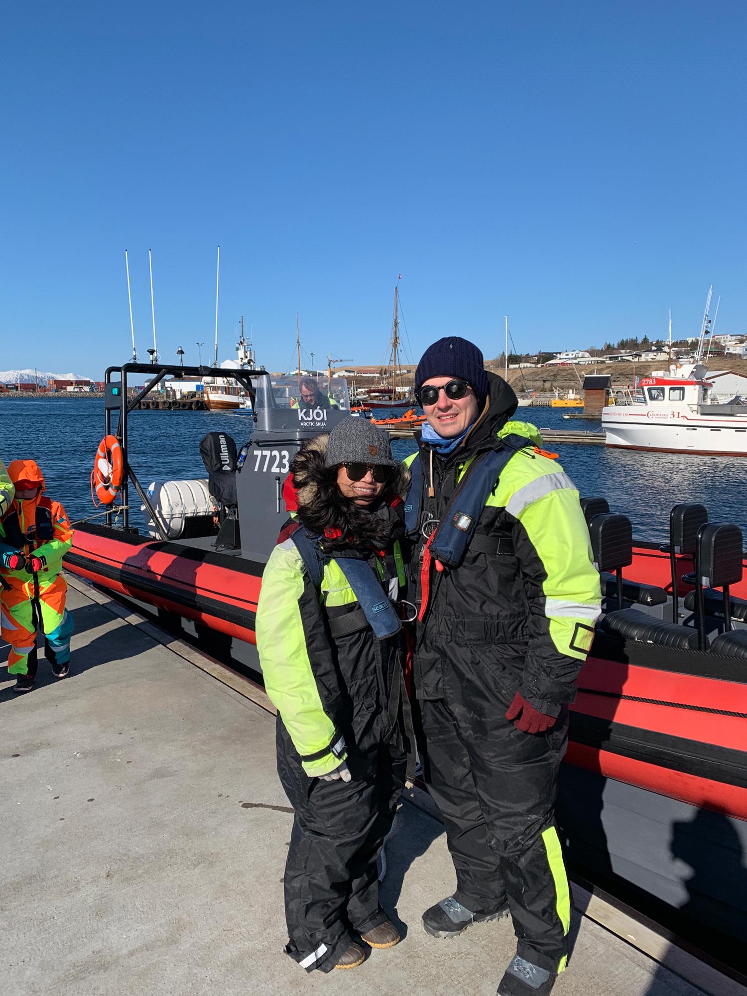 Whale watching in Iceland