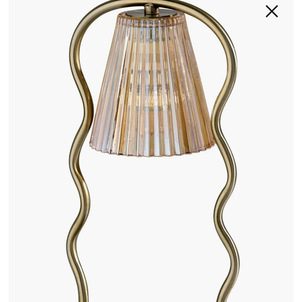 ADESSO LIGHTING Chiara Candle Warmer Lamp - Antique Brass
