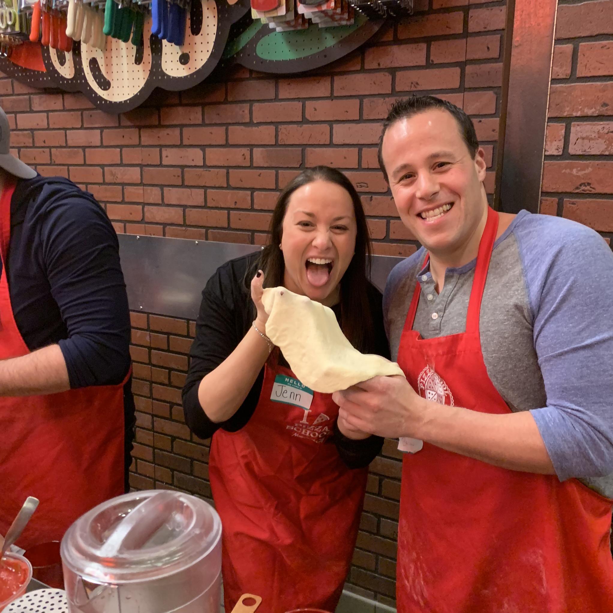 4 Hour Pizza Making Class (Fun Fact - brought our pizzas to a party after this, everyone ate them, said they were insane)