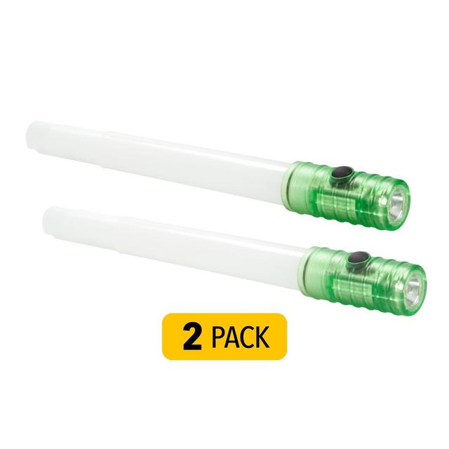Life Gear 2pk Glow Stick with LED Flashlight
