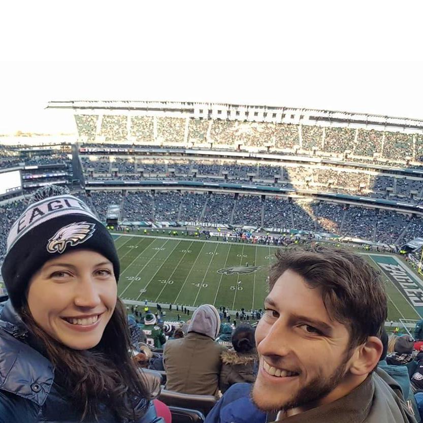 SUPERBOWL CHAMPIONS E-A-G-L-E-S EAGLES against the Bears