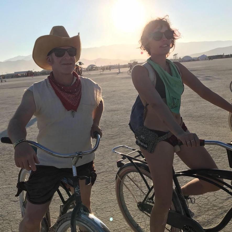 Riding around Burning Man August 2019