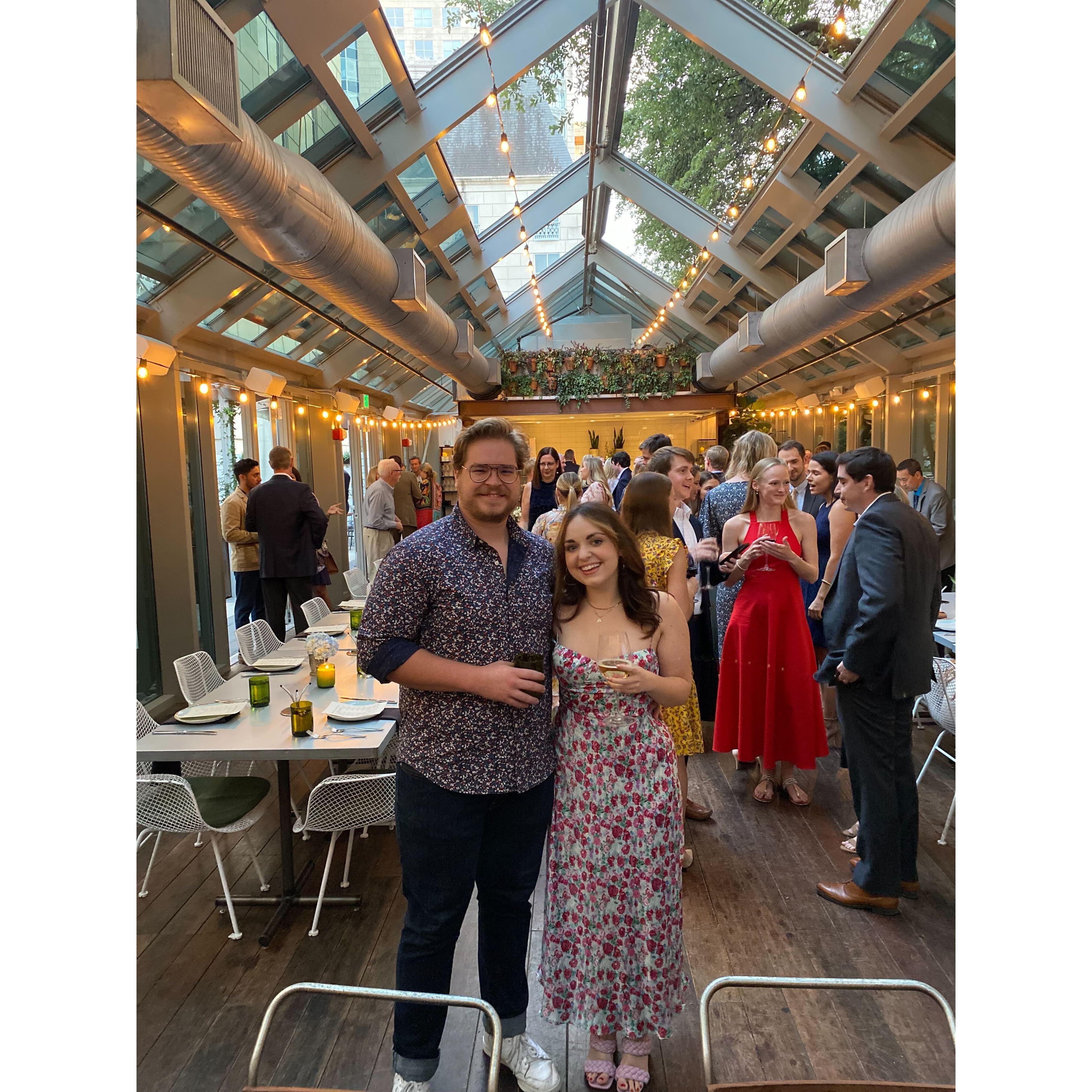 Our first wedding together - celebrating Garrett & Claire in Dallas!