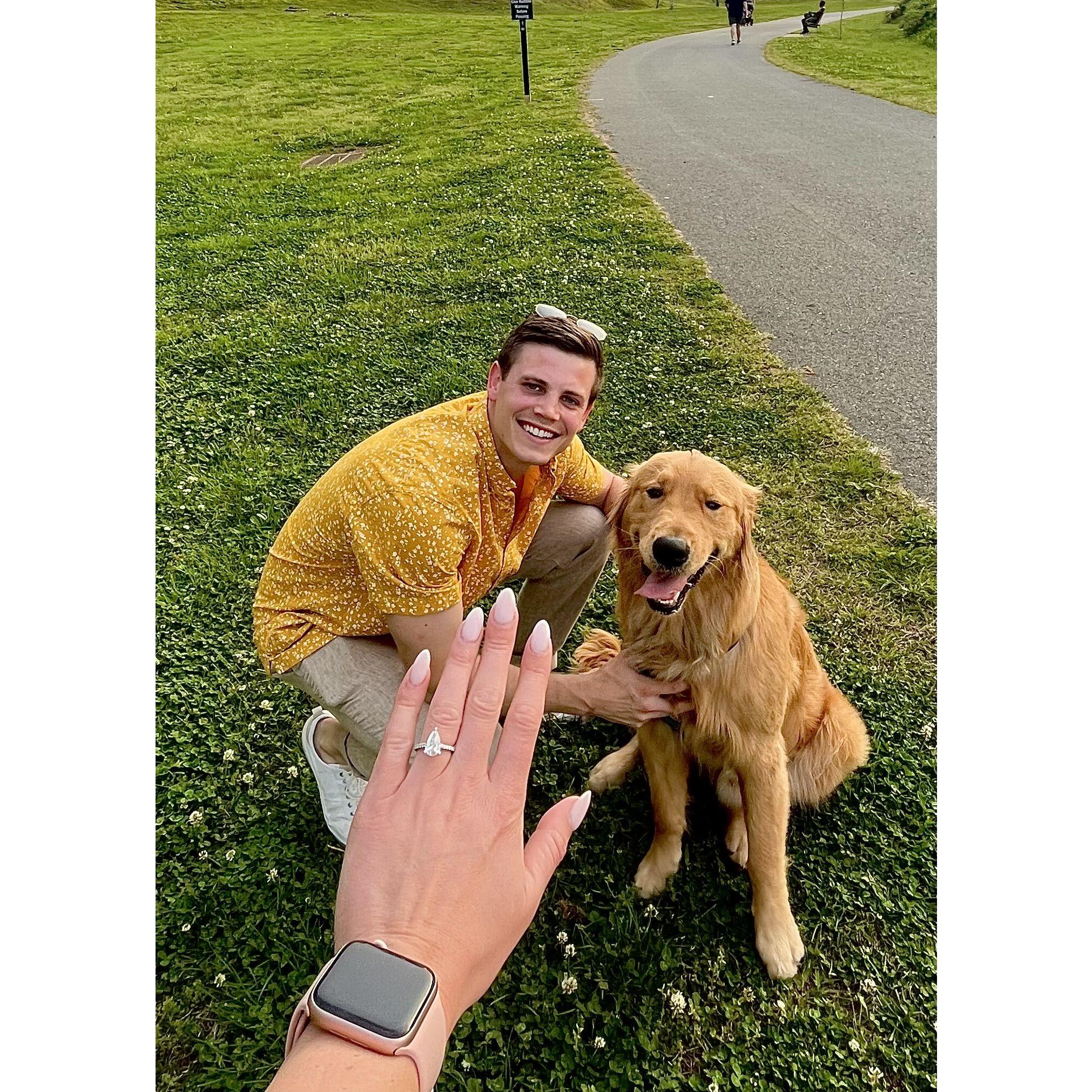 Just after Chad proposed :)