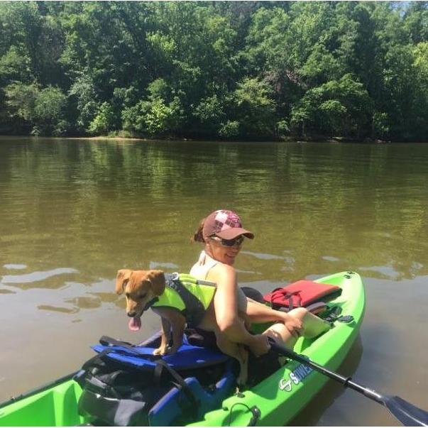 Jaxson's first Kayaking Trip in Tennessee.