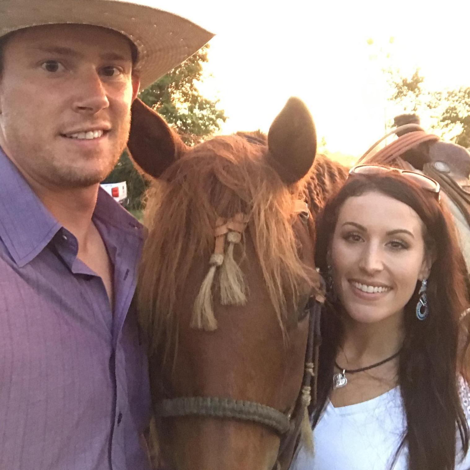 One of the first few rodeos I tagged along with Zac to. Pretty sure he took home some money at this one! I love watching him rope in rodeos - so much pressure, but such a fun atmosphere!