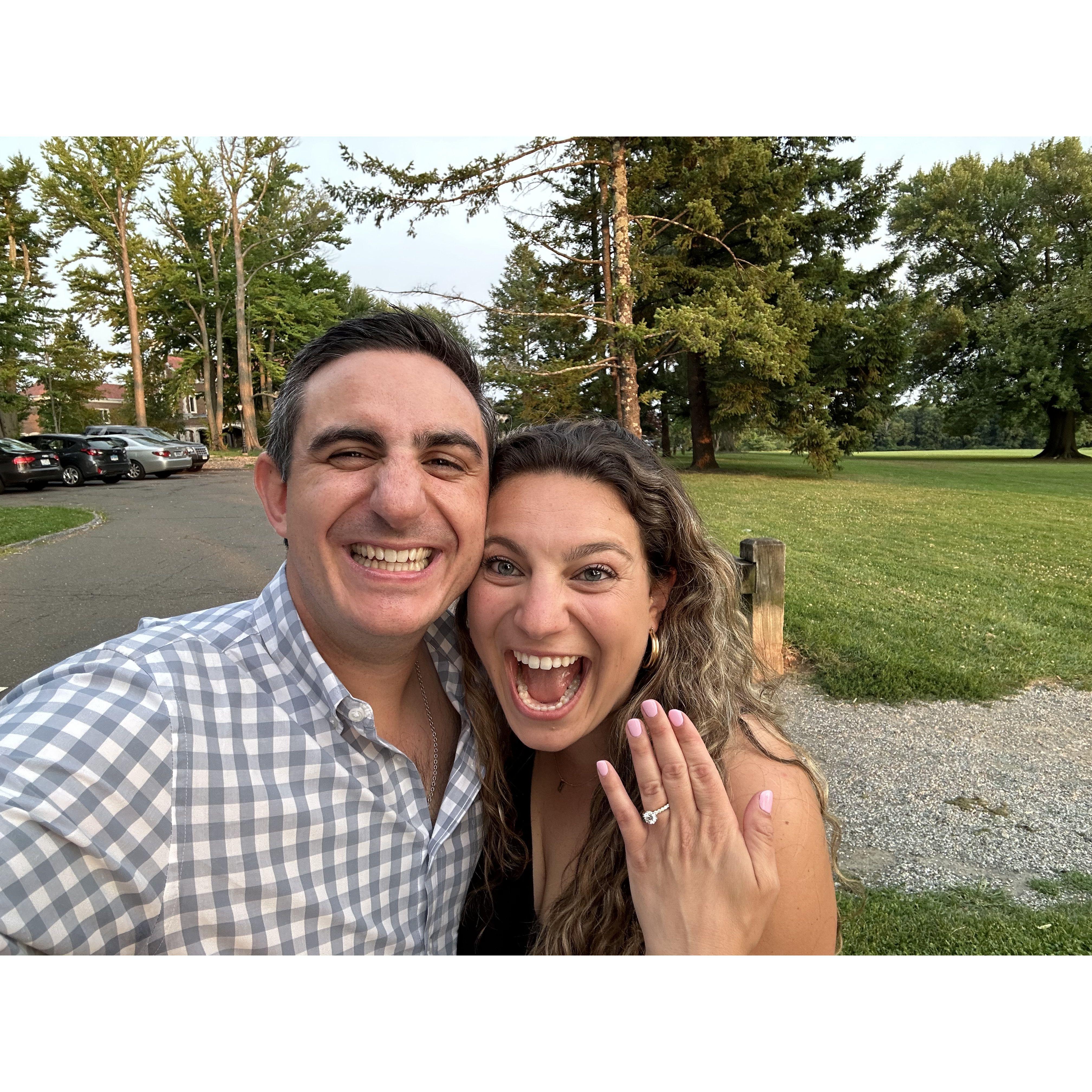 Proposal in Waveny Park, July 2024
