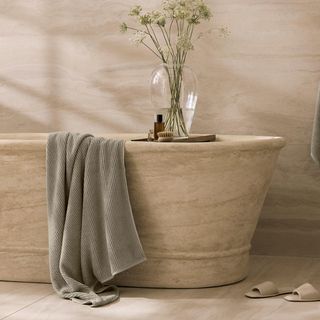 Turkish Ribbed Bath Towel