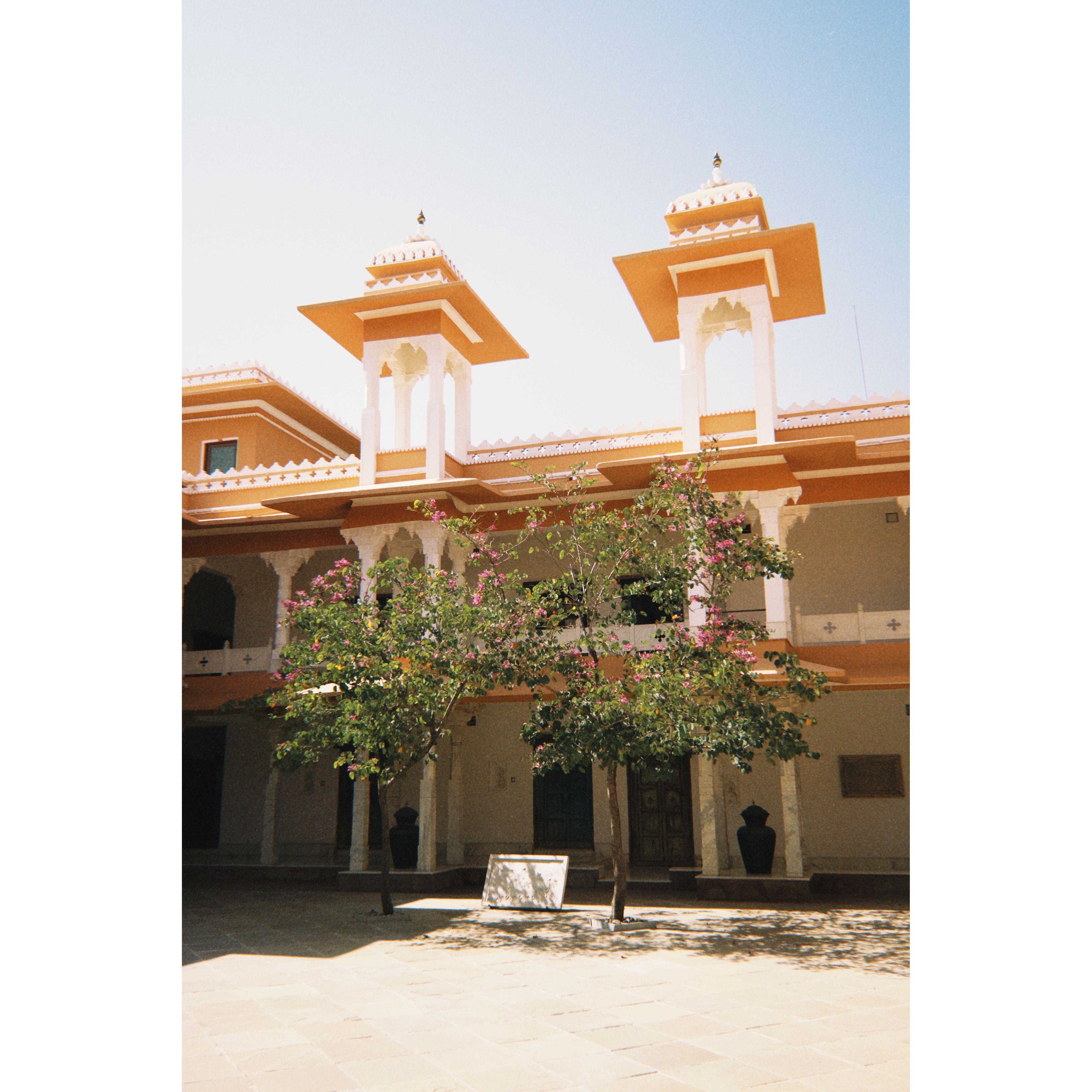 The main courtyard
