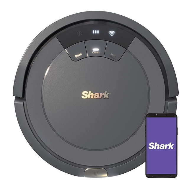 Shark ION Robot A753, Robotic Vacuum, Wi-Fi Connected, 120min Runtime, Compatible with Alexa, Multi-Surface Cleaning (Renewed)