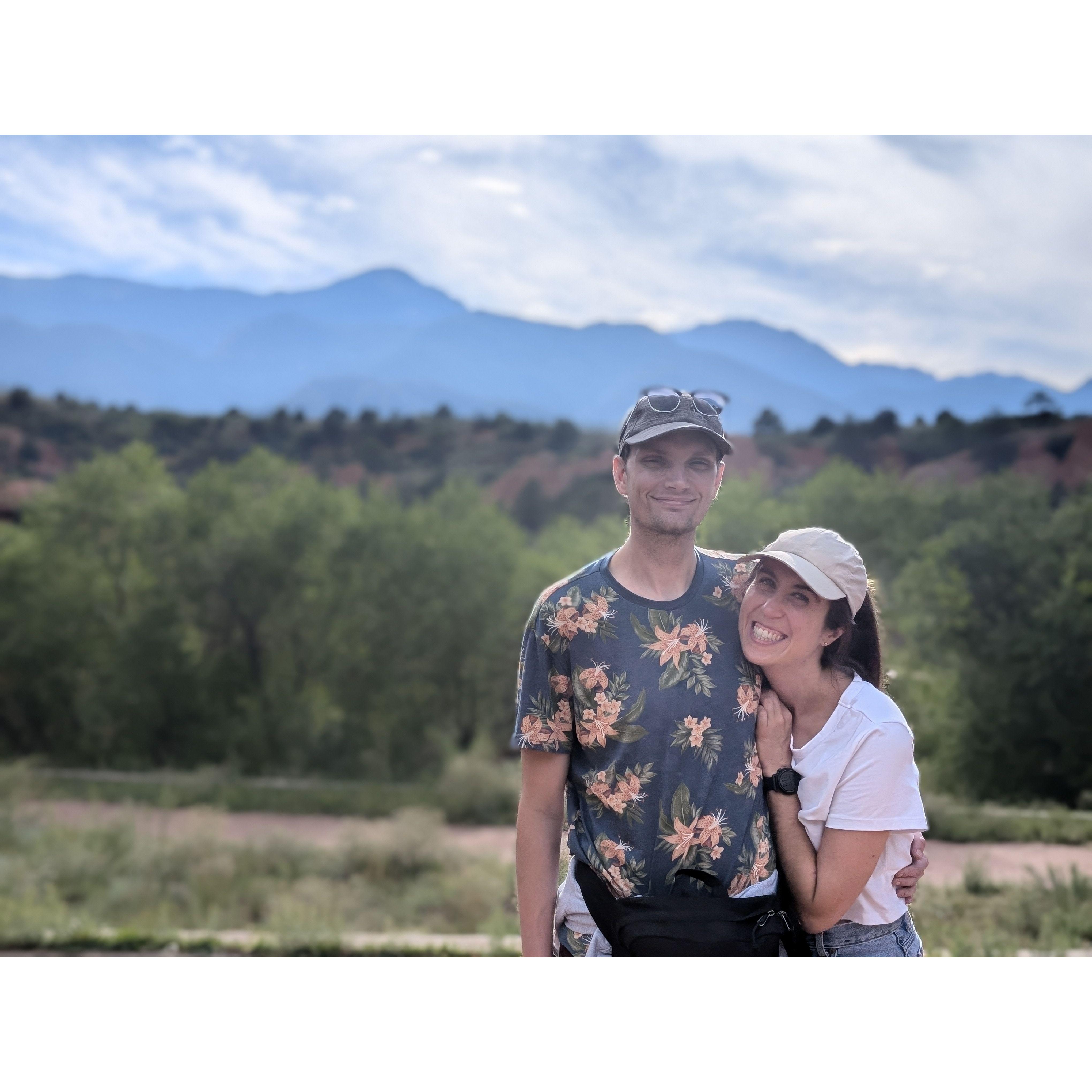 Hiking in Colorado Springs, August 2024.