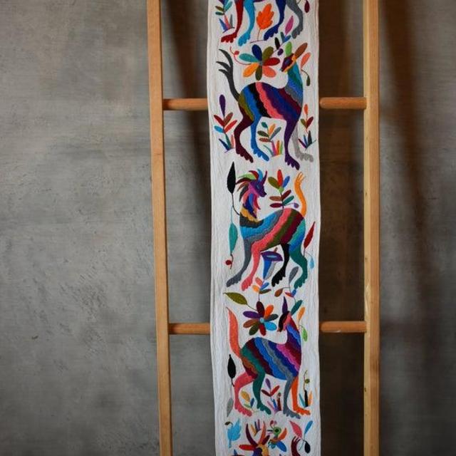 Embroidered Otomi Table Runner