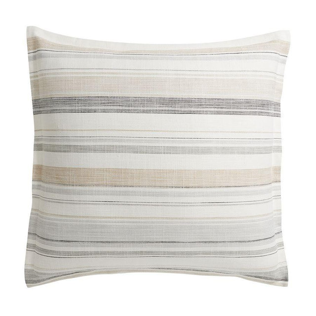 Clayton Striped Cotton Sham, Euro