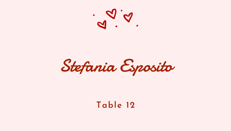 Aubrey | Dark Red | Zola Wedding Place Cards
