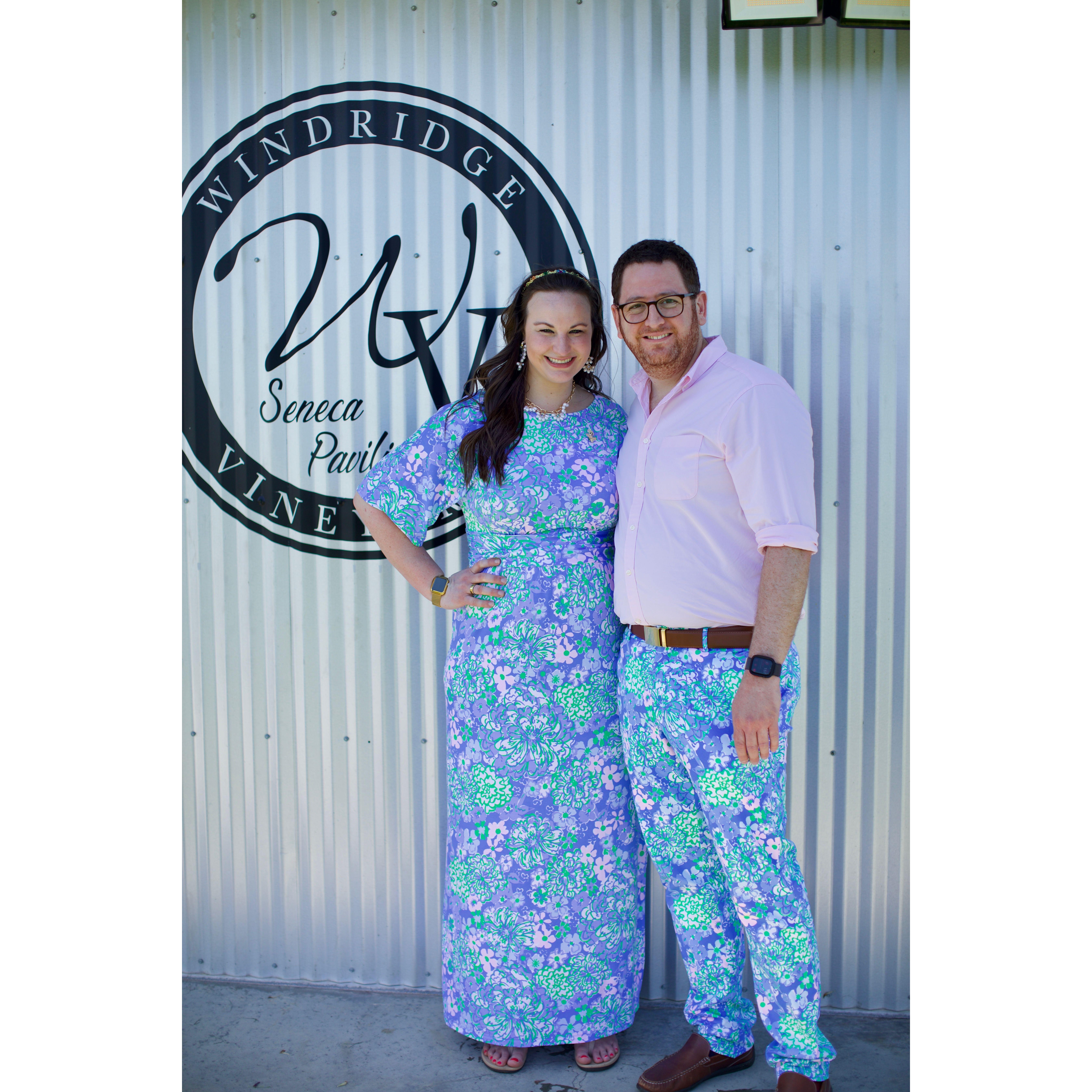 At our wedding shower in May!