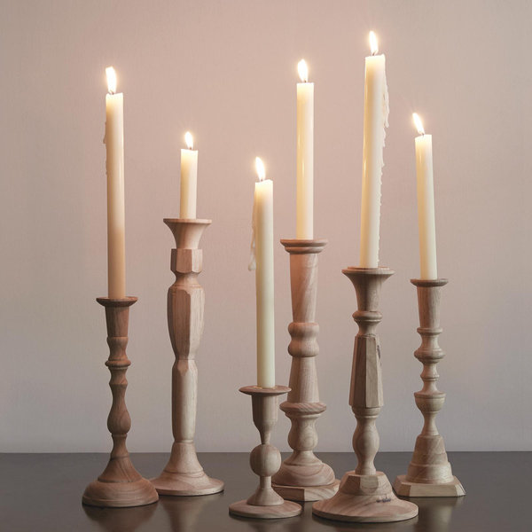Sir Madam Hardwood Candlestick No 5 - Thumbnail 2