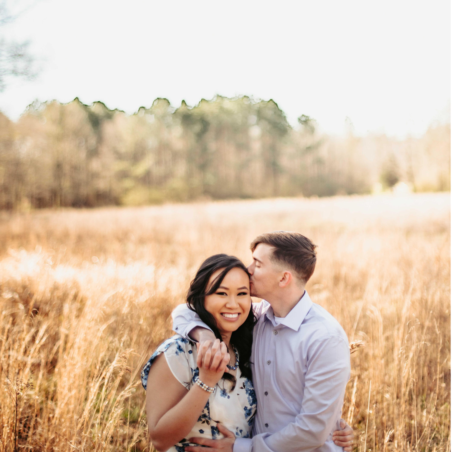 Engagement photos in Columbiana on the Crumpton Quail Farm