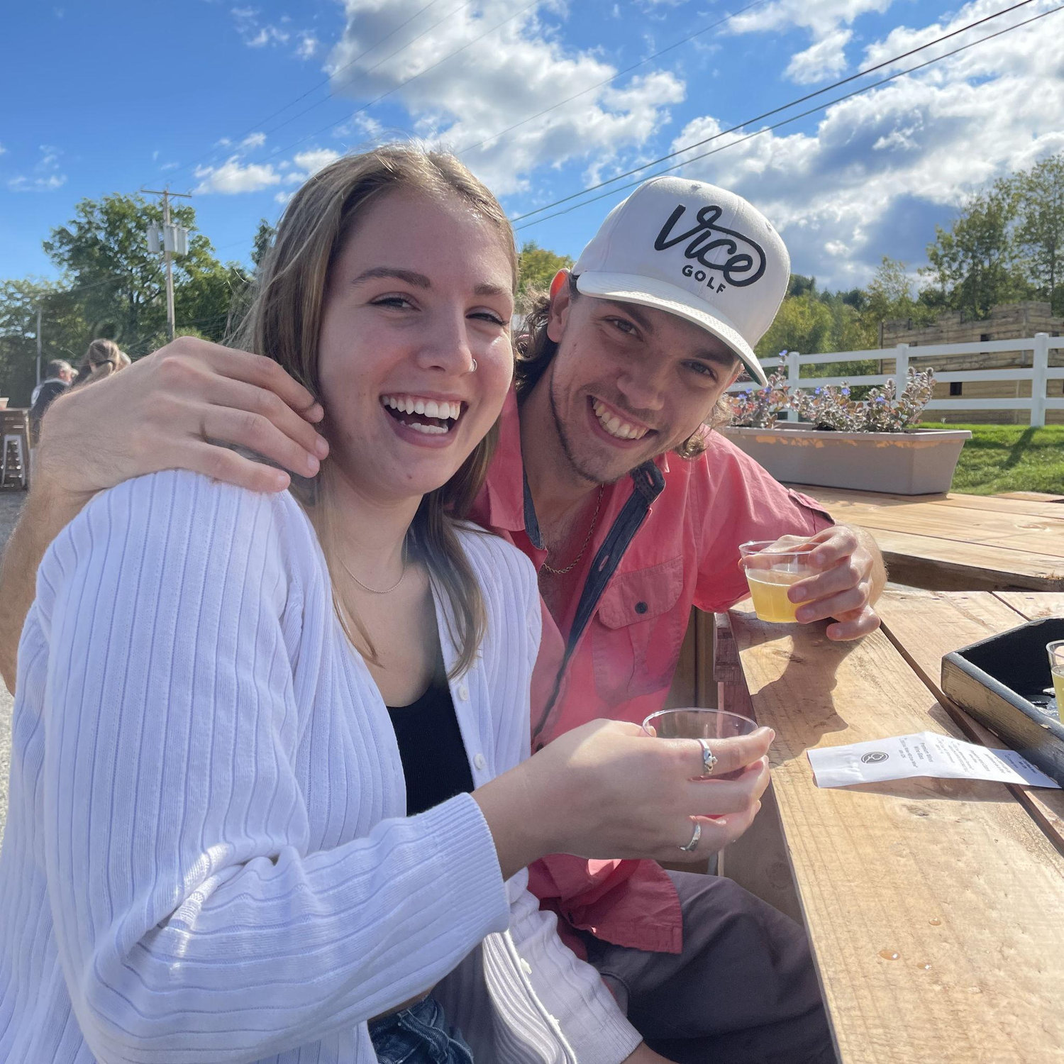Apple picking with friends.