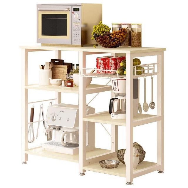 soges 3-Tier Kitchen Baker's Rack Utility Microwave Oven Stand Storage Cart Workstation Shelf W5s-F