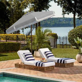 Milan Fringe Tilt Umbrella