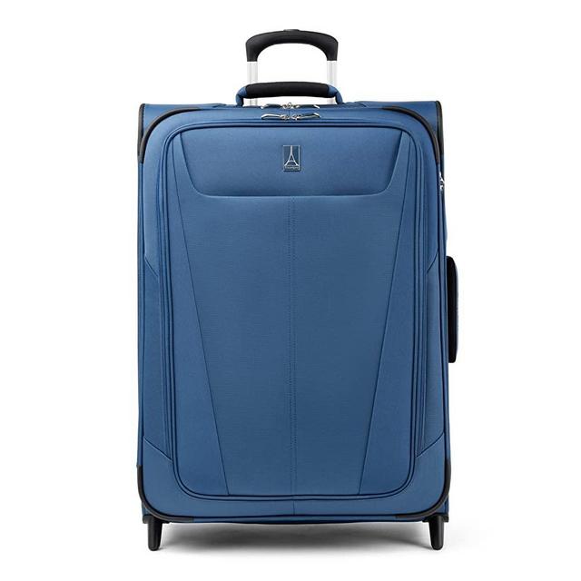 Travelpro Maxlite 5 Softside Lightweight Expandable Upright Luggage, Ensign Blue, Checked-Medium 26-Inch
