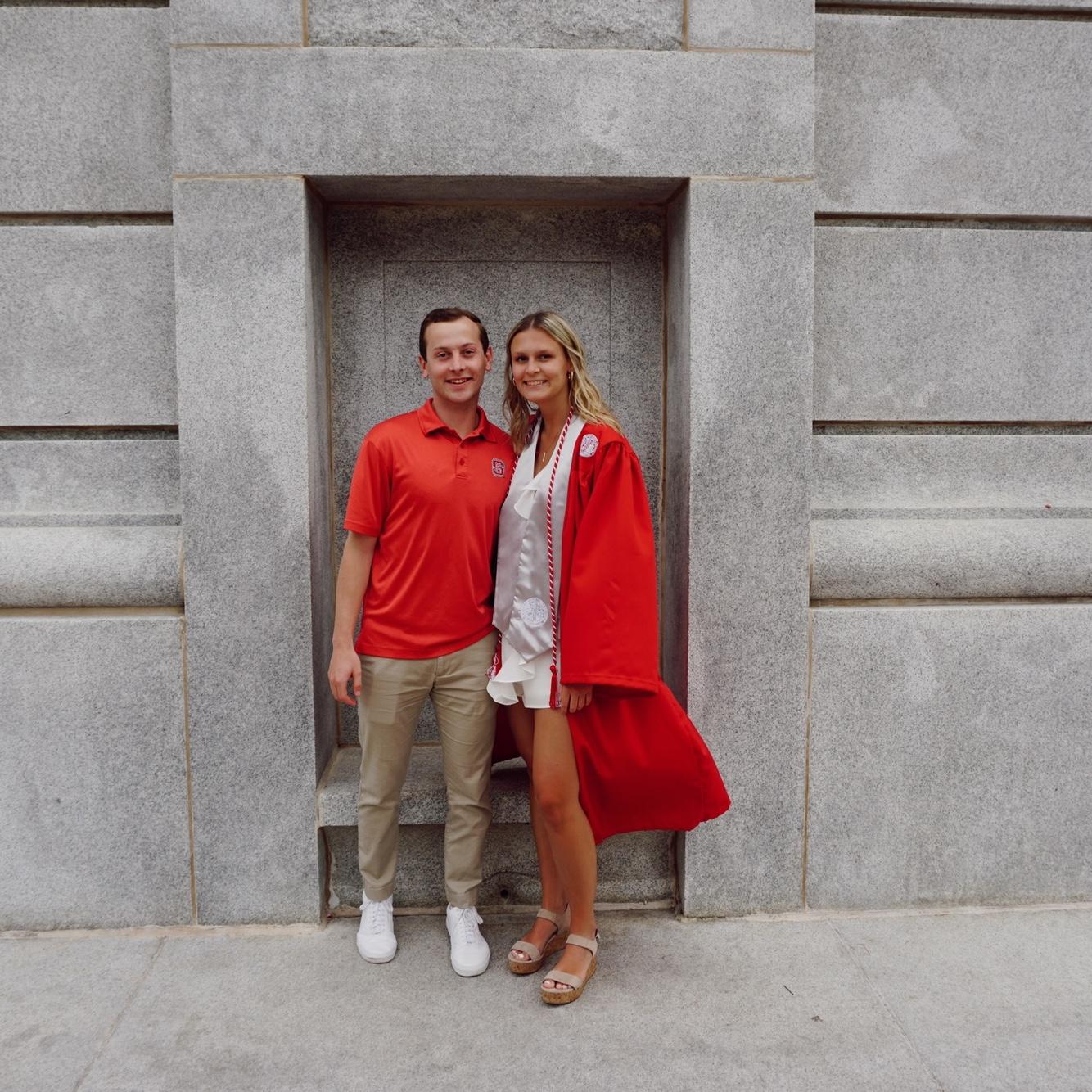 Graduation photos for Melissa in May 2022