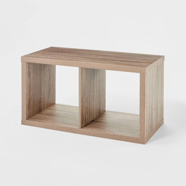 2 Cube Organizer Weathered Gray - Brightroom™