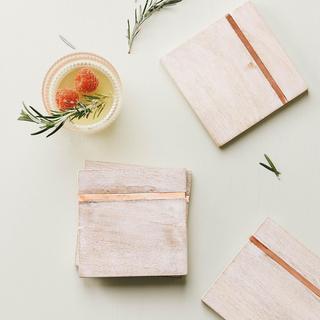 Turner Mango Wood Coaster, Set of 4