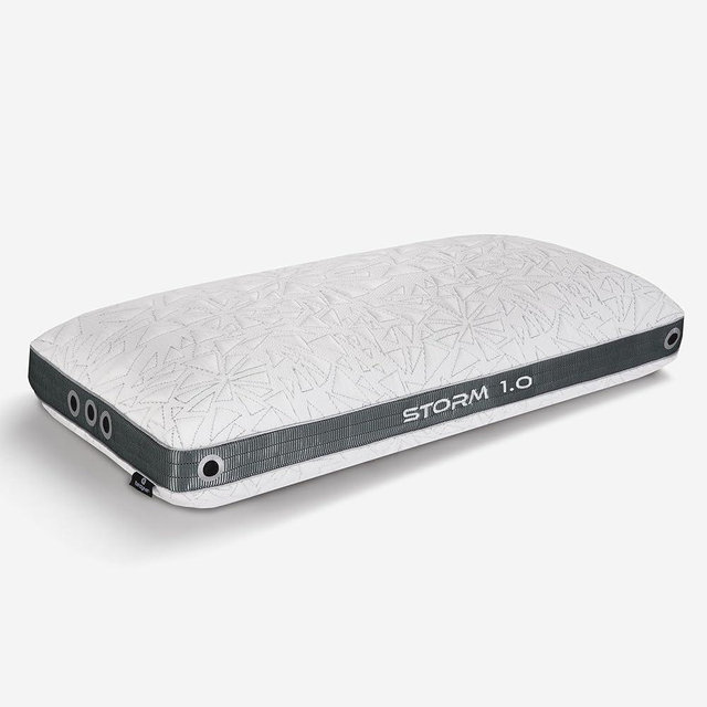 Bedgear Storm King Performance Pillow - Size 1.0 - Cooling Bed Pillow for Hot Sleepers - Medium Pillow for All Sleep Positions, Hypoallergenic, Washable & Removable Cover - 20" W x 36" L x 5.25"