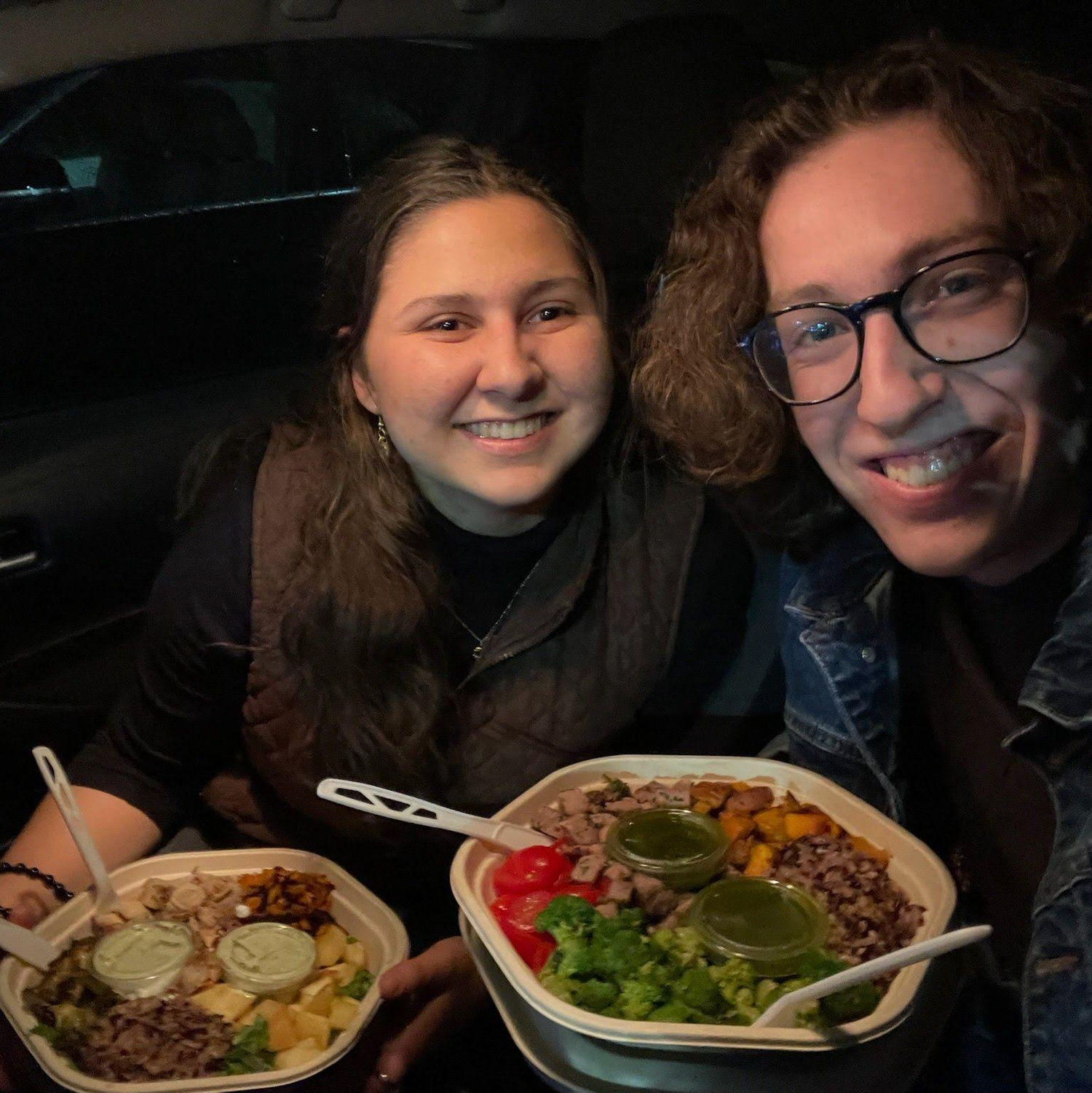 Our first date: dinner, a movie, and discussing Plato.