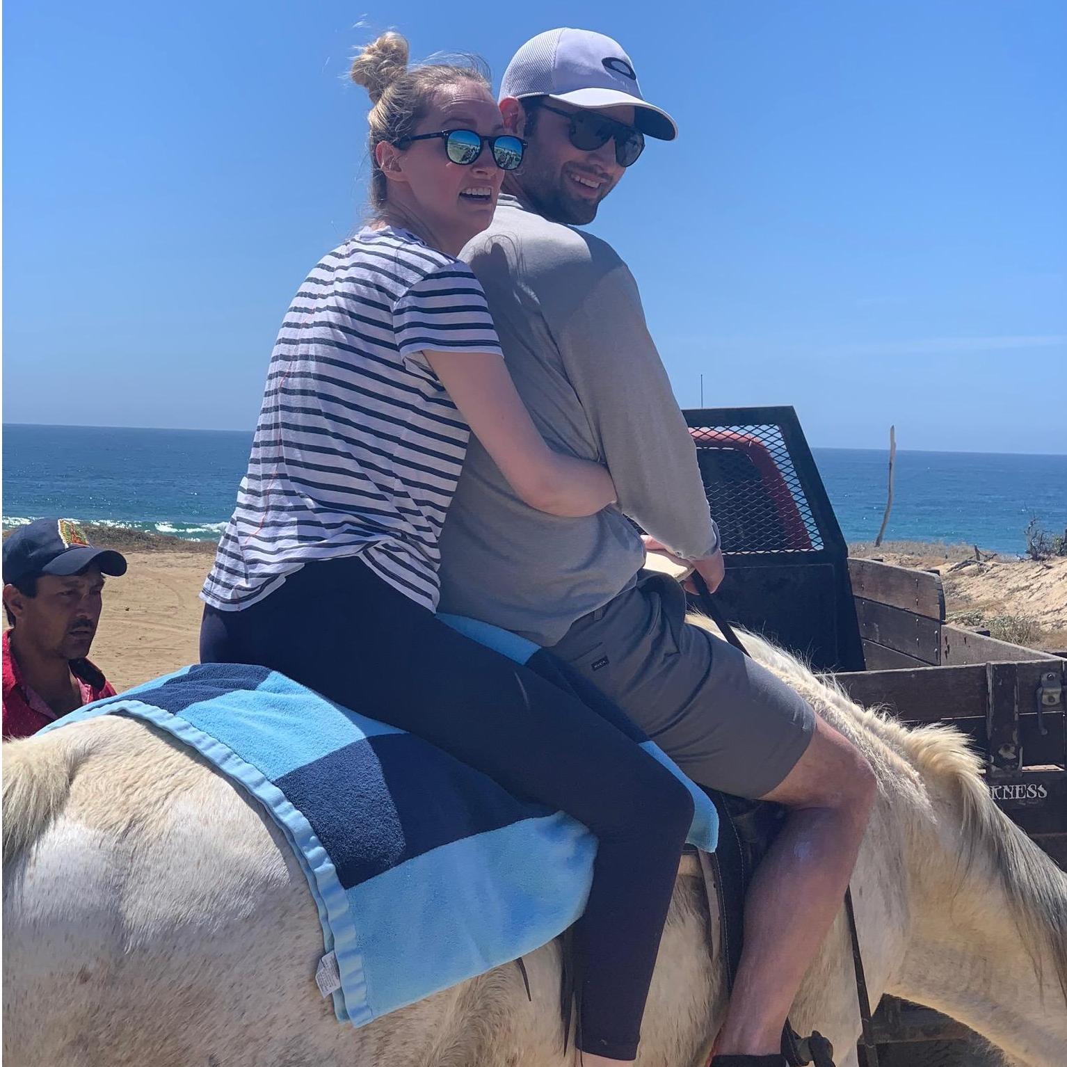 The first and last horseback riding experience for one of us