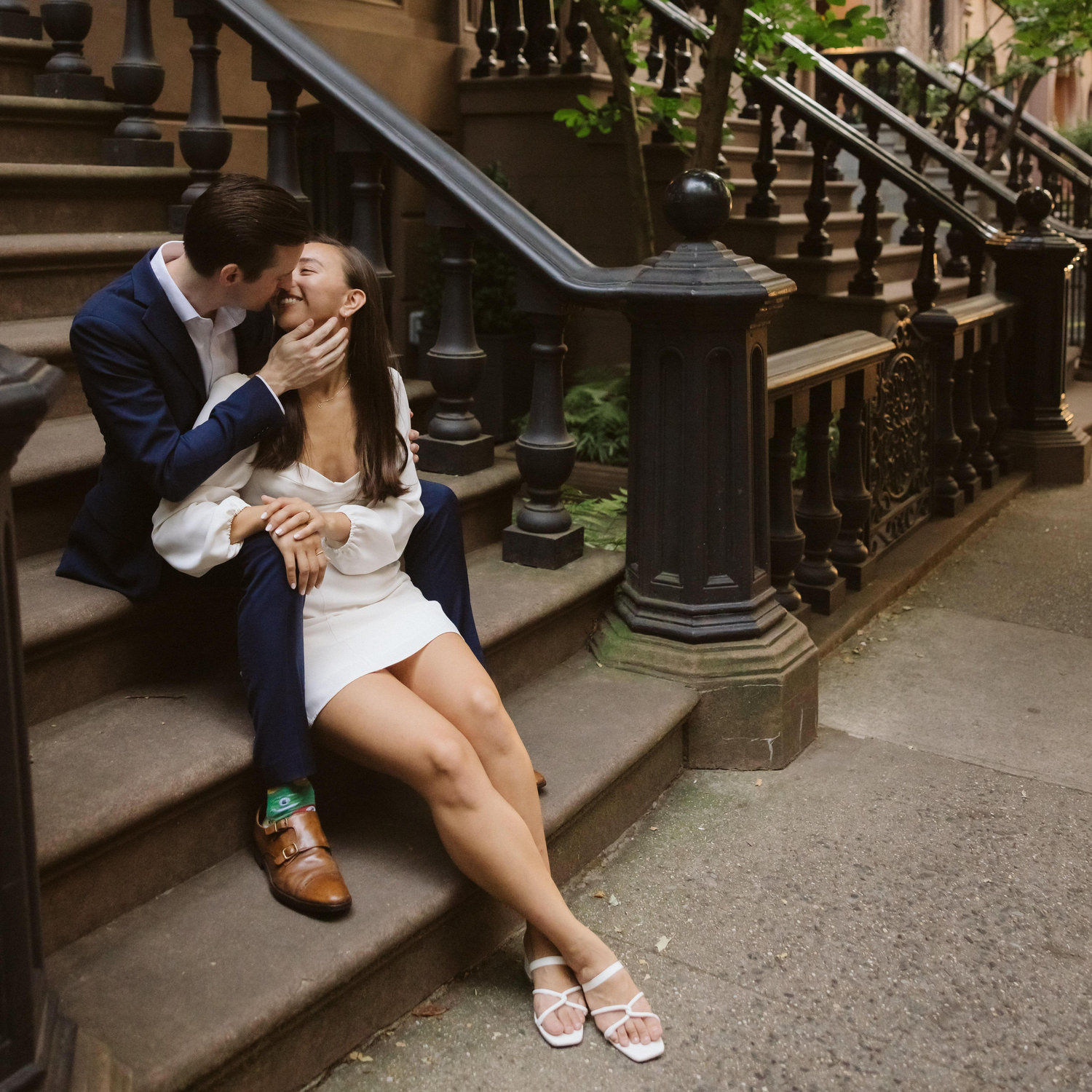 Engagement photo session in the West Village