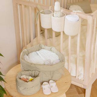 Bamboo Quilted Basket, Set of 2