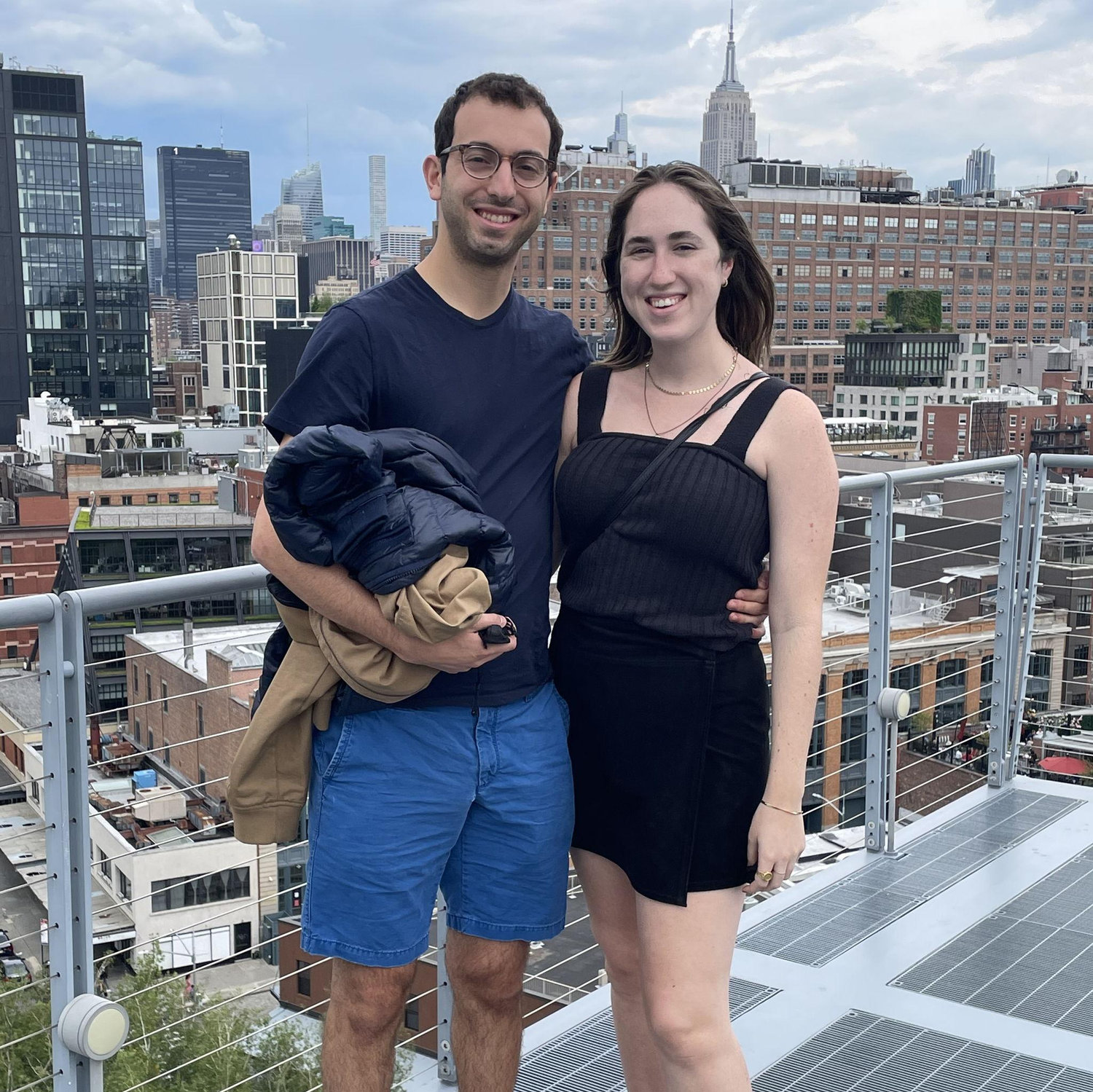 Enjoying NYC on our first trip to Ethan's hometown