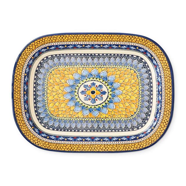 Sicily Outdoor Melamine Large Rectangular Platter