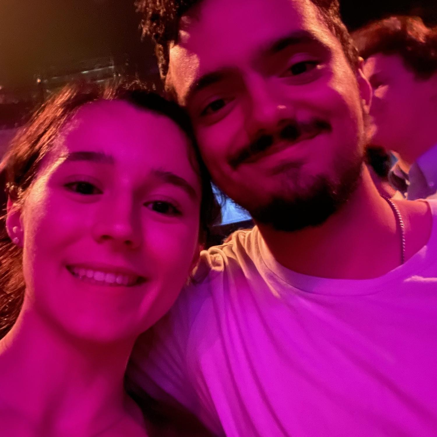 At a concert for our favorite band