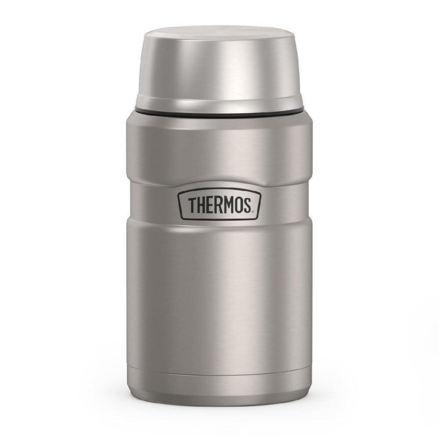 THERMOS Stainless King Vacuum-Insulated Food Jar, 24 Ounce, Matte Steel