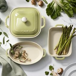 Lot De 4 Plats à Gratin Couverts Verts – Singles – Beaux – Occasion