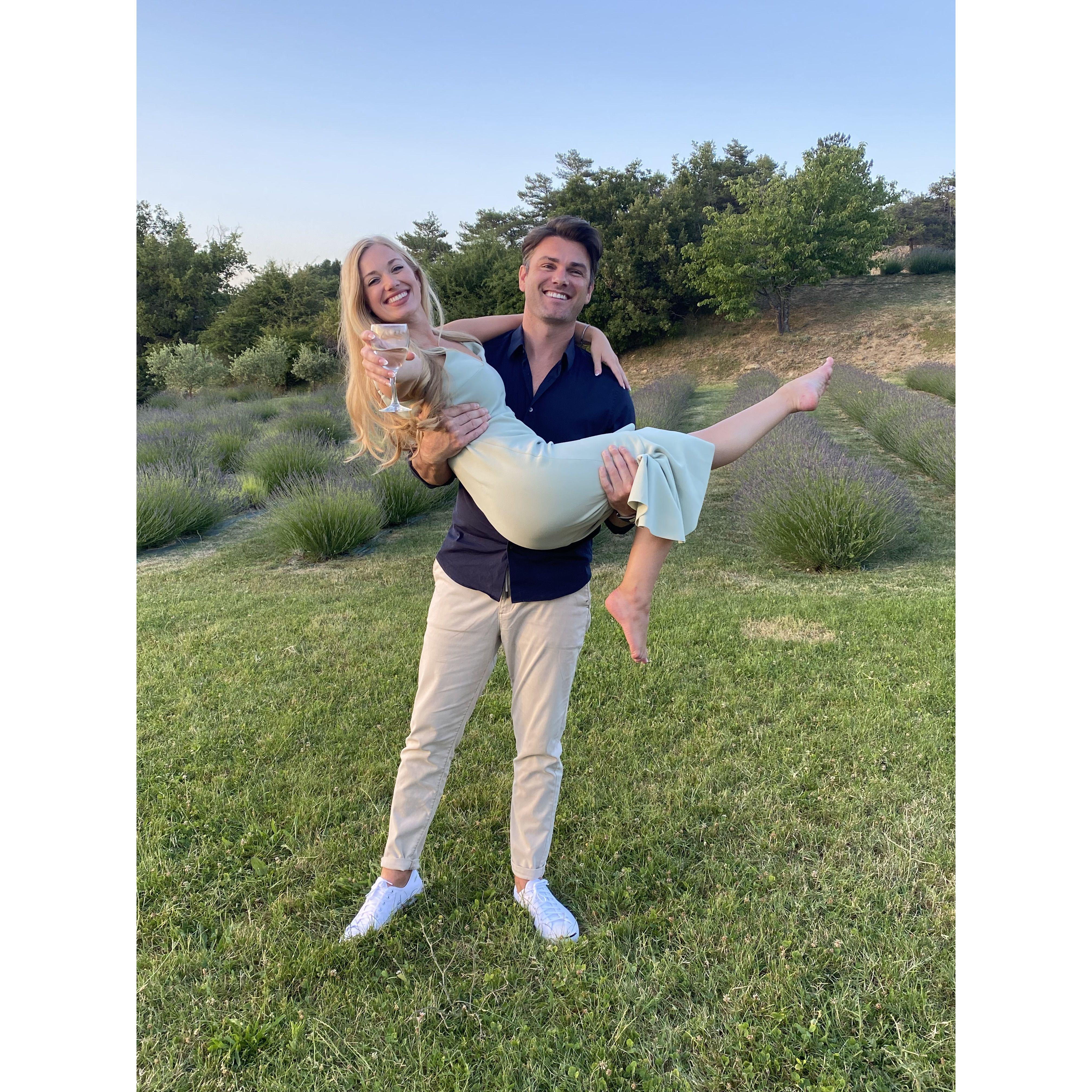 Enjoying rose and celebrating our dear friends Carly and Wissam as they said "I do" in Provence, France ♡