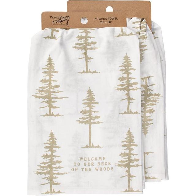 Primitives by Kathy Welcome to Our Neck of The Woods Decorative Kitchen Towel