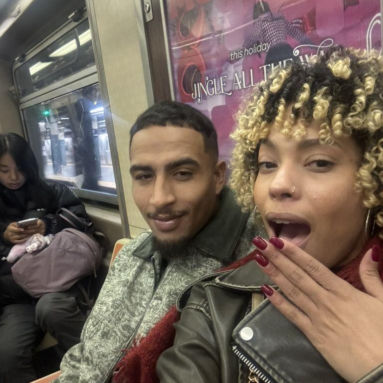 Mark's first time on a NYC subway!