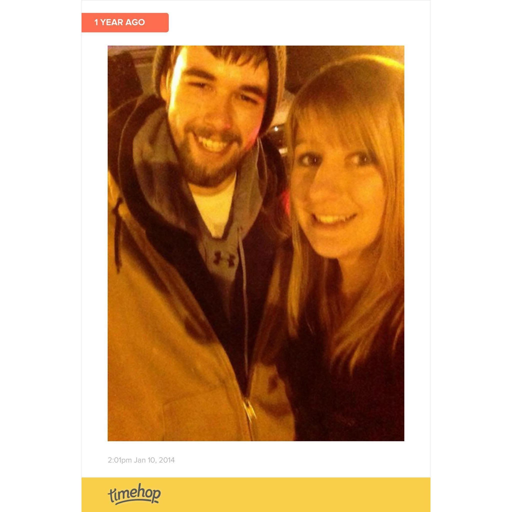 This is the very first photo of us, on the first night we met <3 Brandon asked if he could snap a photo of us before I left, (he also asked if he could give me a kiss :) I said yes of course!
