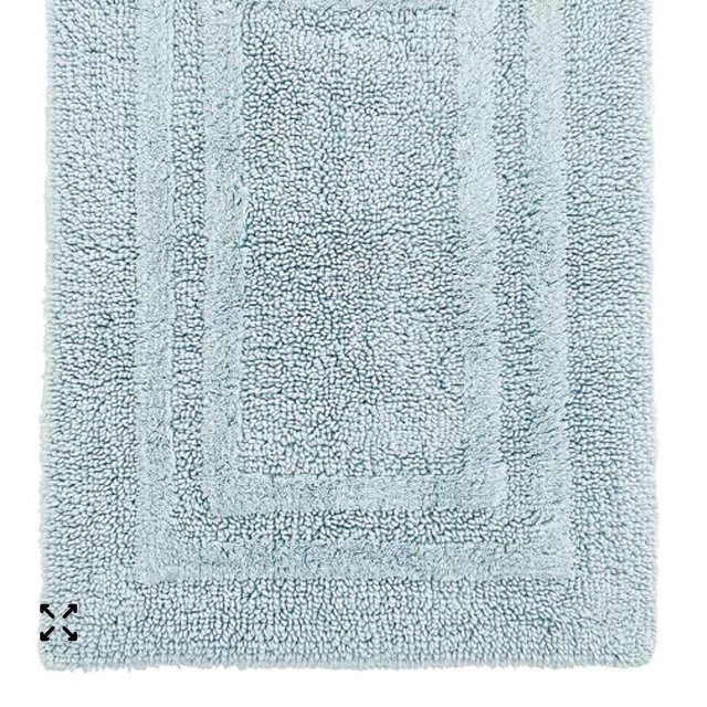 Cloud Color- 100% Cotton Reversible Bath Rug, 21" x 33", Exclusively at Macy's